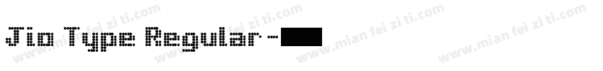 Jio Type Regular字体转换
